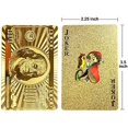 thumbnail image 3 of Peeplvalue Gold Plated Poker Playing Cards Pack Of 4 | Pure Pvc Table Cards - Golden | Gift For Family & Friends | Waterproof Playing Cards, 3 of 5