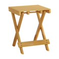 thumbnail image 3 of koolsoo Bamboo Folding Stool Compact Outdoor Foldable Stool for Patio Travel Camping wood, 3 of 9