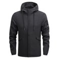 thumbnail image 2 of Manteaux à Manches Longues pour Hommes Automne&Hiver avec Poches, Veste à Capuche, 2 of 6