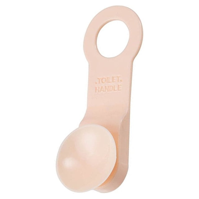 Maytalsory 2 Pcs Levier de Siège de Toilette Poignée de Toilette Universelle Éviter le Toucher Réutilisable Support de Levage Portable Ménage Rose Pâle 1 Ensemble