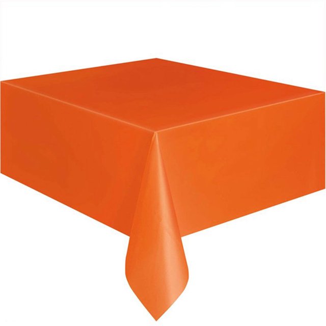 Nappe Jetable Maison Hôtel Restaurant Usage Unique Décorative Solide Couverture de table Jetable Couleur Isolation Thermique Couverture de table, Orange