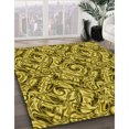 thumbnail image 3 of Ahgly Tapis d'Intérieur Lavable en Machine Carré Transitionnel Brun Bronze Foncé, 4 Pieds Carré, 3 of 7
