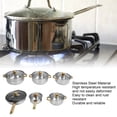 thumbnail image 3 of 6Pcs Pots and Pans Set, Rustproof Stick Proof Safe Multipurpose Stainless Steel Cookware Set for Home Kitchen Restaurant, 3 of 8