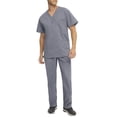 thumbnail image 3 of Scrubstar Men's Core Essentials V-Neck Scrub Top, 3 of 5