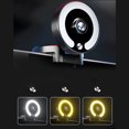 thumbnail image 2 of SenseiPhoto Webcam with Light and Microphone, Led Ring Light with Auto-Focus & 3 Level Brightness Power with Touch Control, 2 of 6
