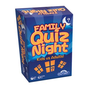 Outset Media Family Quiz Night Card Game - Kids Vs Adults!, 2+ Player, Ages 8 & up