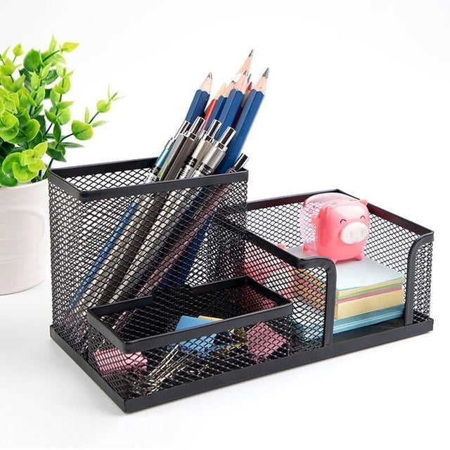 Pen Mesh Pencil Metal Pencil Holders Pen Organizer For Desk Office Pencil Holders