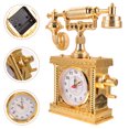 thumbnail image 3 of 1Set Phone Prop Golden ABS Vintage Landline Phone For Movie Props Stage Show Decor, 3 of 9