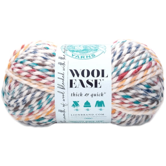 Fil Lion Brand Wool-Ease Thick & Quick Baie d'Hudson Fil #6 Super Bulky de acrylique/laine, 170g/ 97m, 3-CT