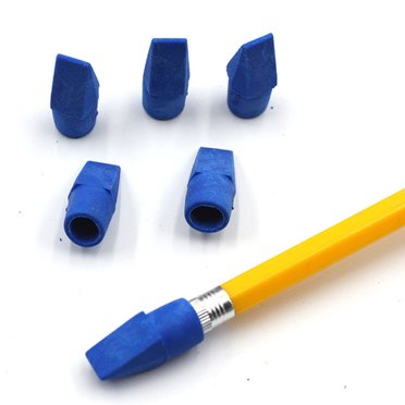 120 Pieces Color Random Universal Pencil Erasers Shaped Pencil Erasers Children Adults Students Portable Pen Caps Replacing Part Stationery