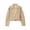 Kaki, variante sur Veste en Cuir Femme Chic Veste en Cuir pour Femme avec Poches Zippées et Effet Lavé Design Court Veste en Cuir pour Femme