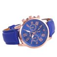 thumbnail image 1 of Montre à Quartz pour Femmes en Acier Inoxydable avec Bracelet en Cuir et Aiguille, 1 of 9