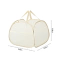 thumbnail image 3 of Mesh Laundry Hamper, Wide Opening With Side Pocket, Breathable Sturdy Foldable Space Saving, For Laundry Clothes Storage, Portable Travel Companion, Easy To Store, 3 of 7