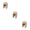 thumbnail image 1 of Decodeary Polyester Earflap Caps Autumn Non-shedding And Colorfast Head And Ears Cozy In Autumn No Loose khaki 3Set, 1 of 6