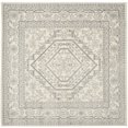 thumbnail image 1 of Safavieh Adirondack Collection ADR108B Ivory and Silver Oriental Vintage Square Area Rug (10' Square), 1 of 3