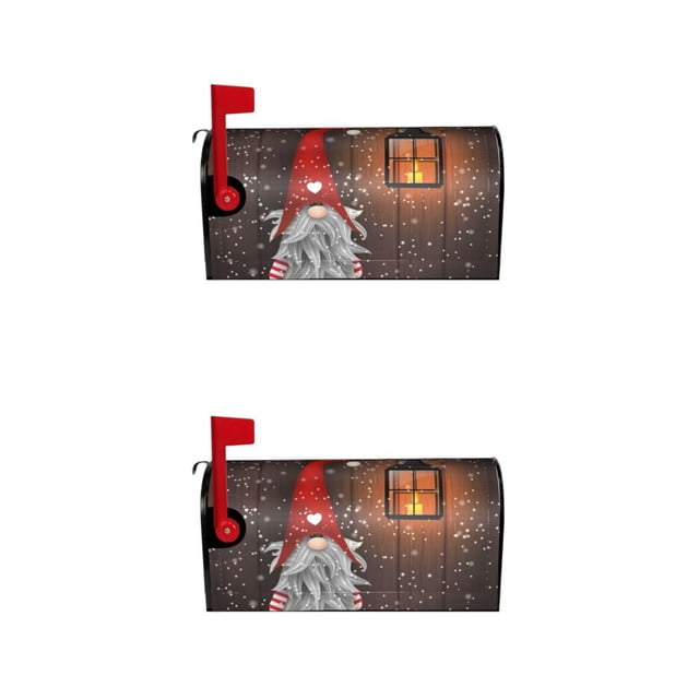 Ruiboury Weather-resistant And Robust Couch Cover Easy To Vivid Print Christmas Deer Pattern Mailbox Sleeve Cloth Standard Size YTYH2309058 2Set