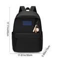 thumbnail image 3 of KTTECTOA Fashionable and Versatile Backpack Large Capacity Backpack Solid Color Student Office Worker Travel Backpack Women's Ins Backpack High End Bag Clearance Room Decor Canada Days, 3 of 8