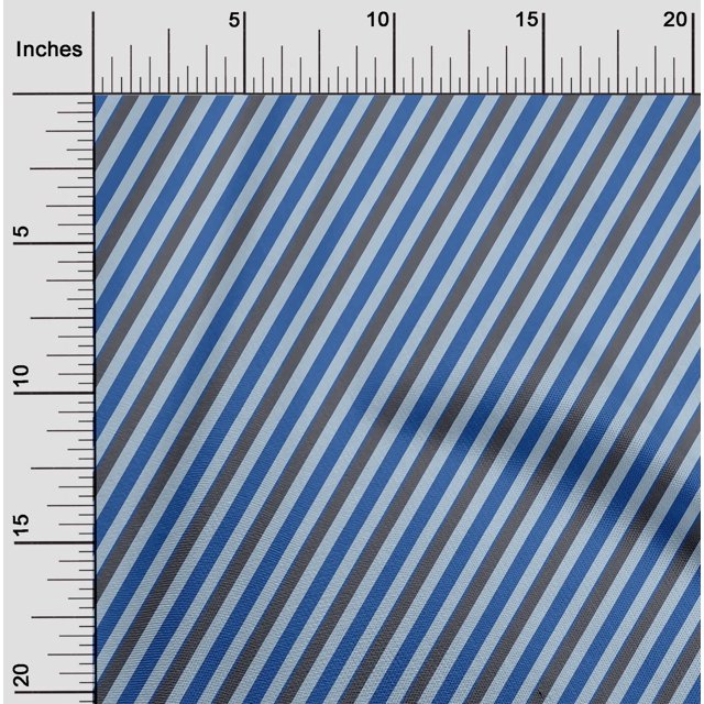 oneOone Polyester Lycra Fabric Diagonal Stripe Print Fabric BTY 56 Inches Wide