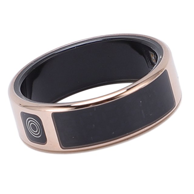 Smart Ring with APP Display Screen Multiple Sports Modes IP68 Water Resistant Stainless Steel 18mAh Smart Fitness Ring for Cycling Running
