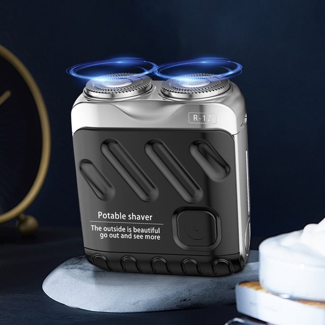 EQWLJWE R-12 Rasoir Électrique pour Bagages Mini Rasoir Électrique Rasoir Électrique Portable pour Hommes Conception Pratique pour le Voyage Rasoir, Offres de Liquidation