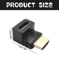 thumbnail image 3 of Clearance! Sweet Home Farm Electrical Tools 90 and 270 Right Angle Male To Female Adapter 3D&4K Supported 90 and 270 Right Angle Male To Female Adapter 3D&4K Supported One Size Multi-Color, 3 of 6