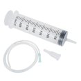 thumbnail image 1 of MesaSe Seringue 350 ml avec Tube de 39,4 Po, Grandes Seringues en Plastique Réutilisables pour Distribution de Colle, Laboratoires Scientifiques, Arrosage, Remplissage, Filtration, Alimentation, Nutriments, Mesure, Applications de Conduite Automobile, 1 of 11