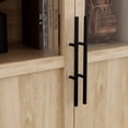thumbnail image 4 of Entryway Storage Cabinet – Farmhouse Cabinet with 2 Glass Doors, Adjustable Shelves, Multi-Room Sideboard for Kitchen, Dining, Living Room & Hallway – Durable Wood Finish, 4 of 8