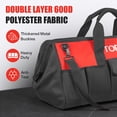 thumbnail image 4 of TOPEX 24 Inch Tool Bag, Multi-pocket Tool Organiser, Roomy Storage Space Tool Tote Bag with Padded Handle and Adjustable Shoulder, for home and workshop, 4 of 10