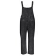 thumbnail image 5 of Cathalem Wide Leg Jumpsuit High Waist Vacation Linen Rompers Dressy,Gray XXL, 5 of 5