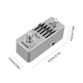 thumbnail image 3 of Rowin Audio effect machine,100hz 250hz 630hz Bypass 1/4 Inch 250hz 630hz 1.6khz Pedal Equalizer 100hz Shell Pedal Overload Pedal Overload Delay Overload Delay Reverberation Mono Metal Shell Eq Pedal, 3 of 6