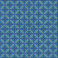 thumbnail image 1 of Ahgly Company Tapis d'Intérieur Lavable en Machine Carré Transitionnel Bleu Saphir, 6 Pieds Carré, 1 of 7