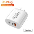 thumbnail image 3 of 40W Compact Wall Charging Station - 2 Type - C PD + 3 USB Ports, Lightweight and Portable, 3 of 6