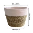 thumbnail image 2 of Storage Basket Plant Pot 10 Inch  Natural Design Hand-woven Indoor Outdoor Decorate Handmade Flowerpot Containers, 2 of 13