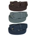 thumbnail image 1 of CTM® Ceinture Tressée Élastique Extensible (Lot de 3 Couleurs) (pour Hommes), 1 of 2