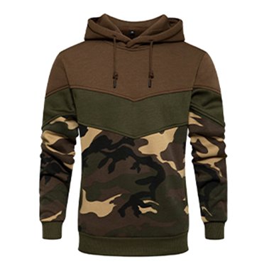 QIPOPIQ Men’s Athletic Hoodies Color Block Hooded Fleece Sweatshirt Clearance