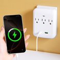 thumbnail image 1 of Desktop Wall Mount Charging Socket 3 AC Outlets 1 USB 1 Type-C, 1 of 6