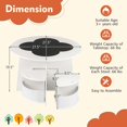 thumbnail image 2 of Costway 5 PCS Kids Table and Chair Set with Writable Blackboard Desktop Toddler Table, 2 of 10