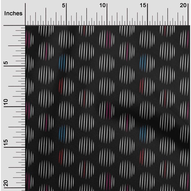 oneOone Cotton Flex Fabric Line Geometric Print Fabric BTY 40 Inch Wide