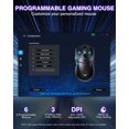 thumbnail image 4 of AULA SC580 Wireless Gaming Mouse, Tri-Mode 2.4G/BT5.0/USB-C Gaming Mouse, 12000 DPI Rechargeable Wireless Mouse with 6 Programmable Buttons, Ergonomic Computer Mouse for, 4 of 9