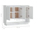 thumbnail image 4 of vidaXL Sideboard White 97x31x75 cm Engineered Wood, 4 of 5