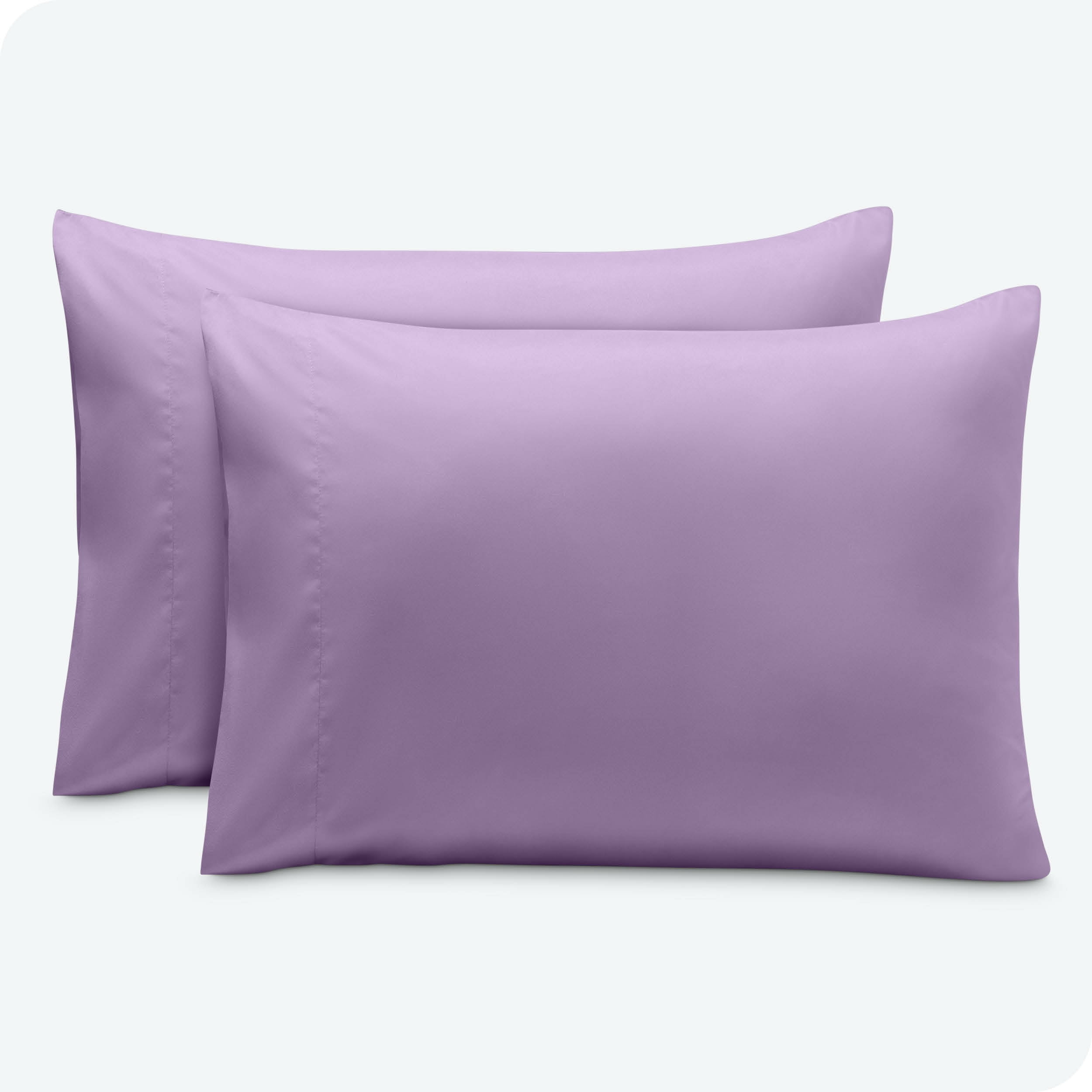 Bare Home Pillowcase Set - Envelope Closure - Premium 1800 Collection - Double Brushed - Ultra Soft - Standard Size, Lavender, 2 Count