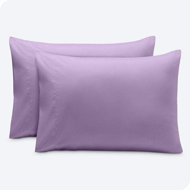 Bare Home Pillowcase Set - Envelope Closure - Premium 1800 Collection - Double Brushed - Ultra Soft - Queen Size, Lavender, 2 Count