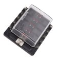 thumbnail image 4 of Car Fuse Box Holder, ATO ATC Car Blade Fuse Block Easy To Connect Waterproof Reliable  For 24V For 6V For Ships 10 Way, 4 of 8