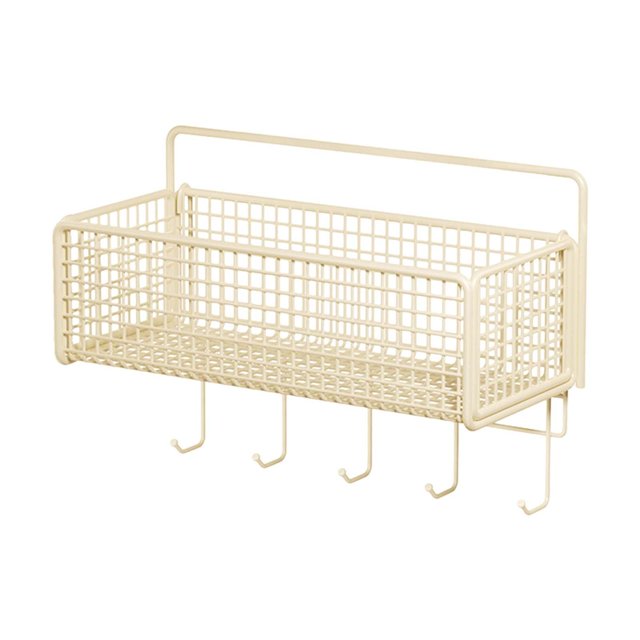 jifeng Spice Rack Organizer Easy to Clean Wall Mount for Shower Countertop Bathroom 36cmx15cmx13cm