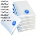 thumbnail image 1 of MYG Transparent Vacuum Bag Folding Compressed Space Saving Clothes Storage Big Size, 1 of 10