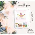 thumbnail image 5 of Darling Souvenir White Birthday Invitation Card 28 Pcs Fill or Write In Blank Invites Printable Party Supplies 5 x 7 Inches, 5 of 5