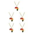 thumbnail image 1 of Maytalsory Collier Léger et Confortable avec Pendentif Africa Map Ghana 5Set, 1 of 6