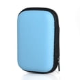 thumbnail image 3 of Portable Earphone Carry Case with Zipper Headset USB Data Earbud Wired Headset Storage Box Organizer Multi-purpose Protection Pouch Office Blue, 3 of 4