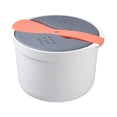 thumbnail image 1 of tredstone Home Office Hotel Portable Microwave Oven Rice Cooker Food Grade Steamer Pot Household Cookware Kitchen Gadget Orange, 1 of 9