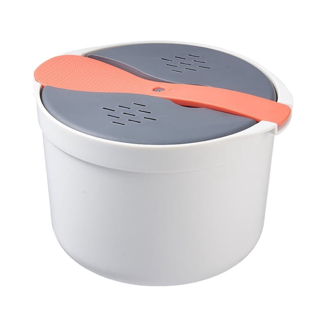 tredstone Home Office Hotel Portable Microwave Oven Rice Cooker Food Grade Steamer Pot Household Cookware Kitchen Gadget Orange